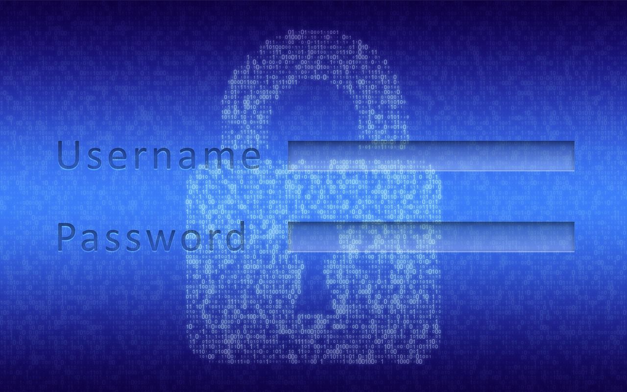 username and password login form